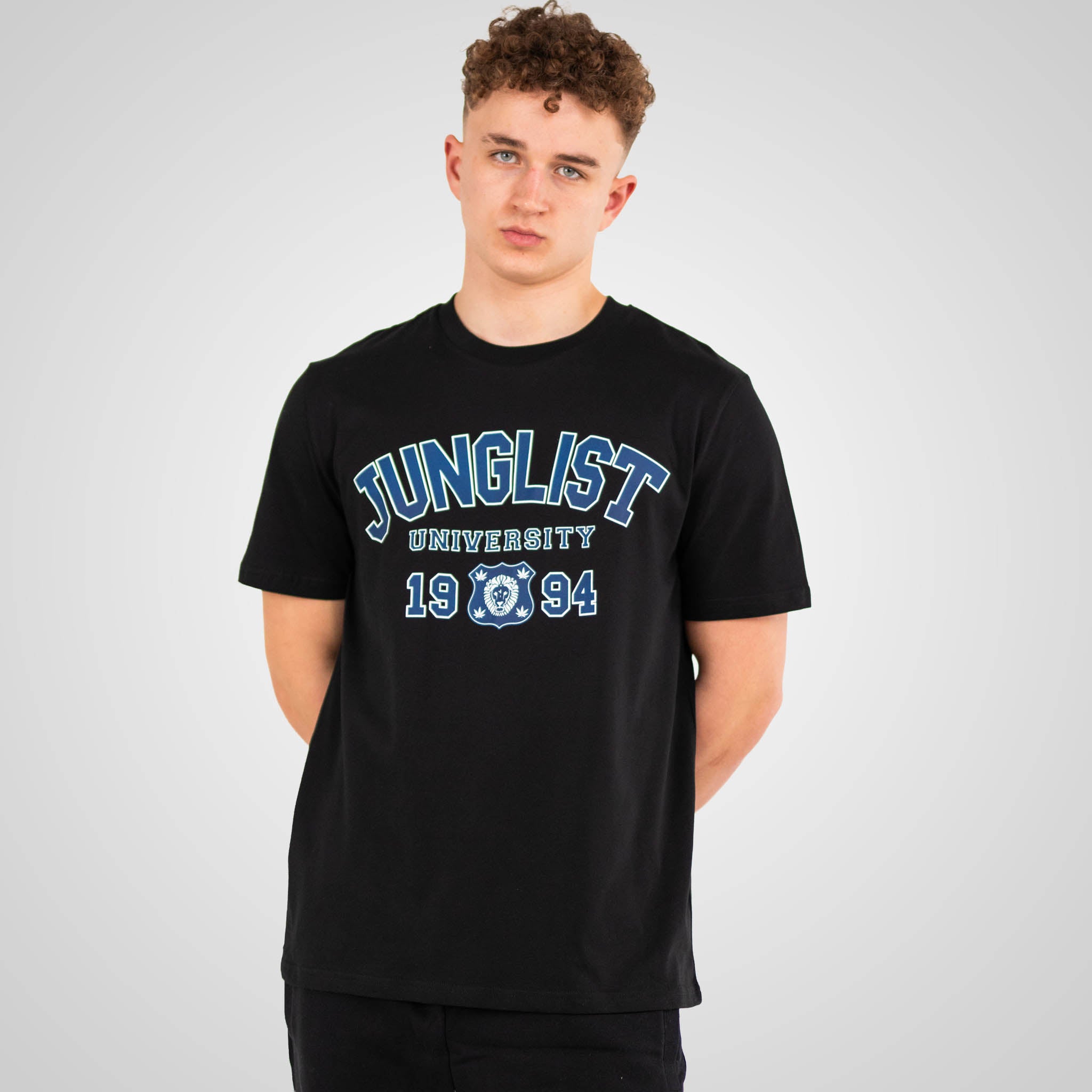 Junglist University Black T-Shirt