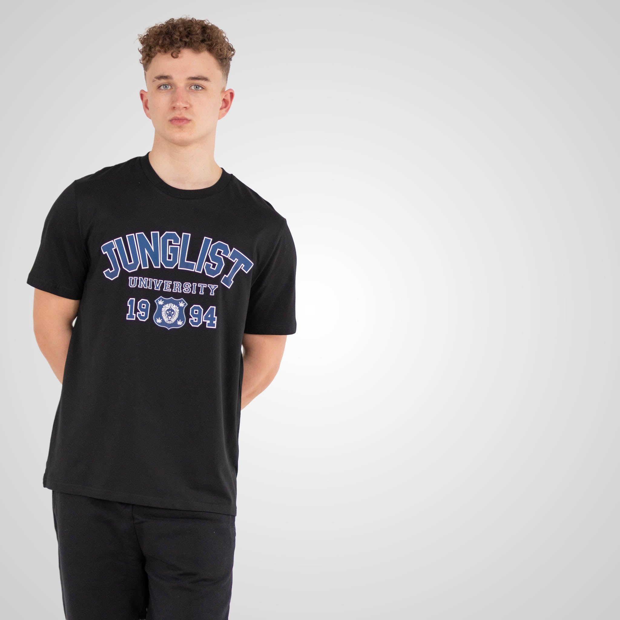 Junglist University Black T-Shirt