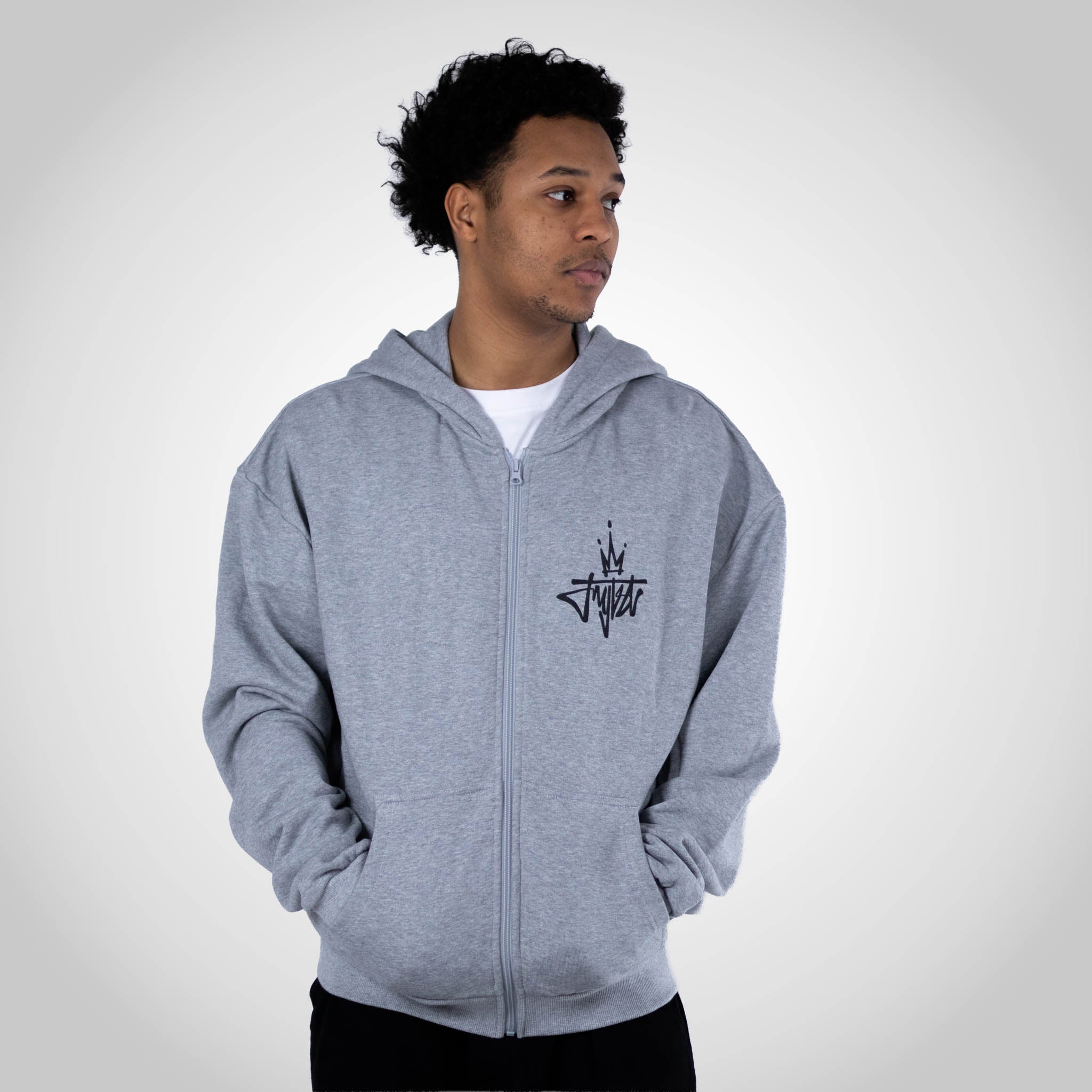 Royalty Crown Grey Zip Hoody
