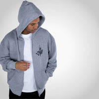Jnglst Royalty Grey Zip Hoody