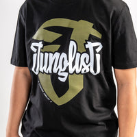 Large Junglist T Shirt with Khaki Colour