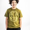 Khaki Junglist Lion DnB T Shirt