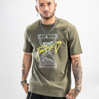 Triple 3 Skatedecks Wireframe Khaki T Shirt