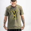 Yardrock Khaki Green Army Junglist T Shirt