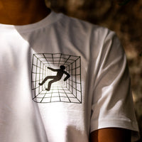 Long Dark Tunnel White Front T Shirt