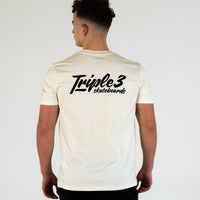 Triple 3 Skateboards 333 Boxed Natural T-Shirt