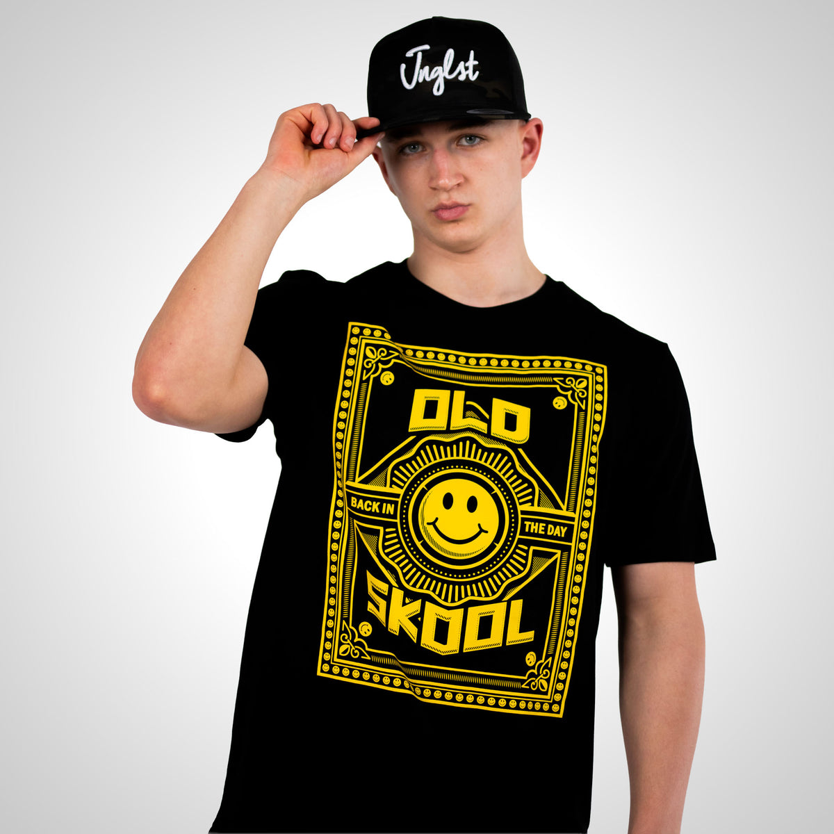 Old Skool Rave T-Shirt black and yellow t shirt