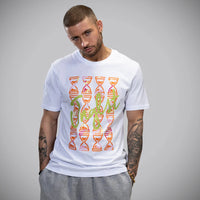 Orange Timepiece - White T-Shirt