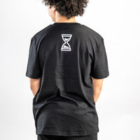 Black Freefalling T Shirt back worn by model
