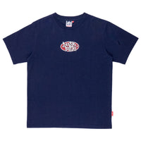 Oval Tag Navy Dosse Posse T Shirt