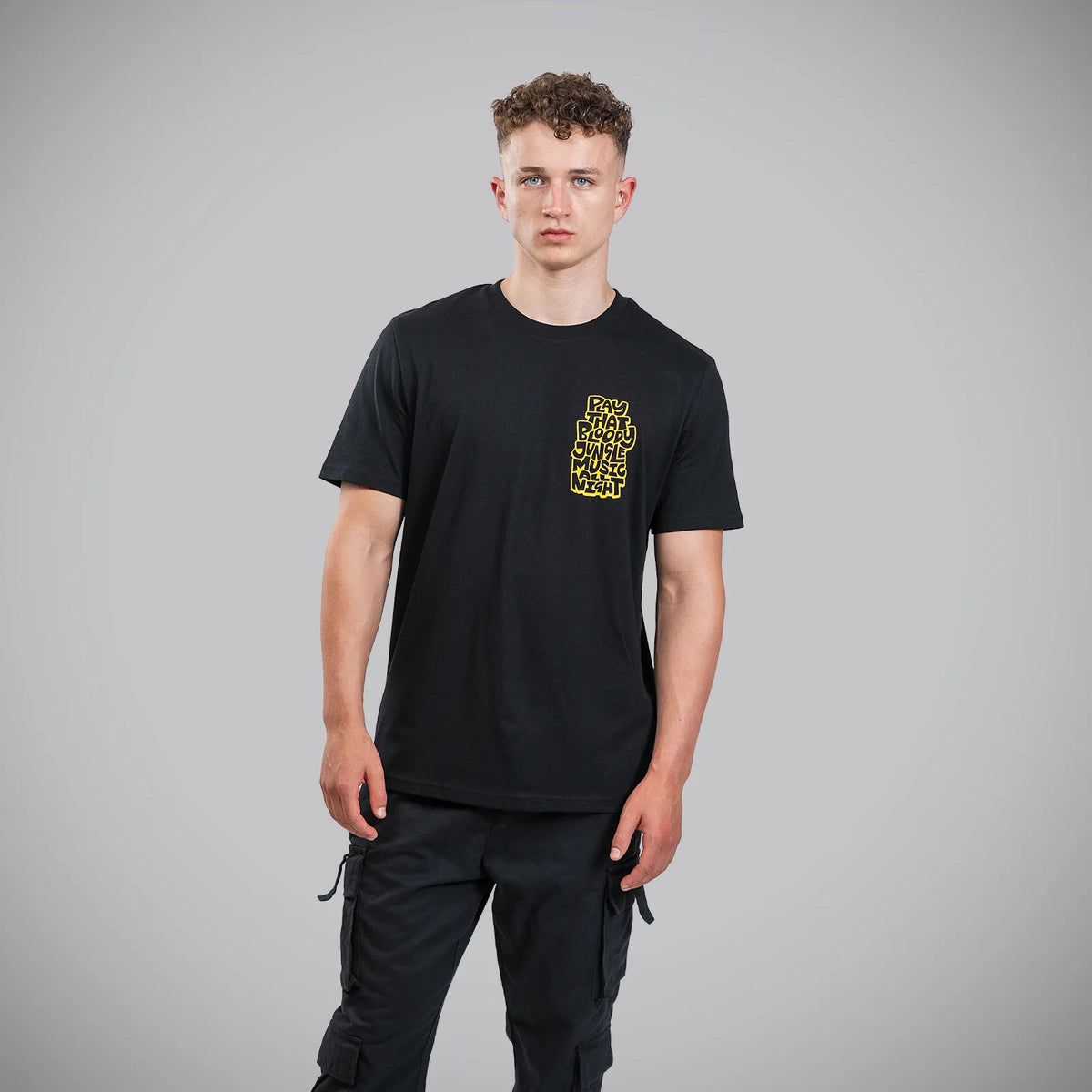Play That Bloody Jungle Music All Night Black T-Shirt