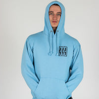 Triple 3 Boxed Powder Blue Hoody