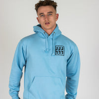 Triple 3 Boxed Powder Blue Hoody