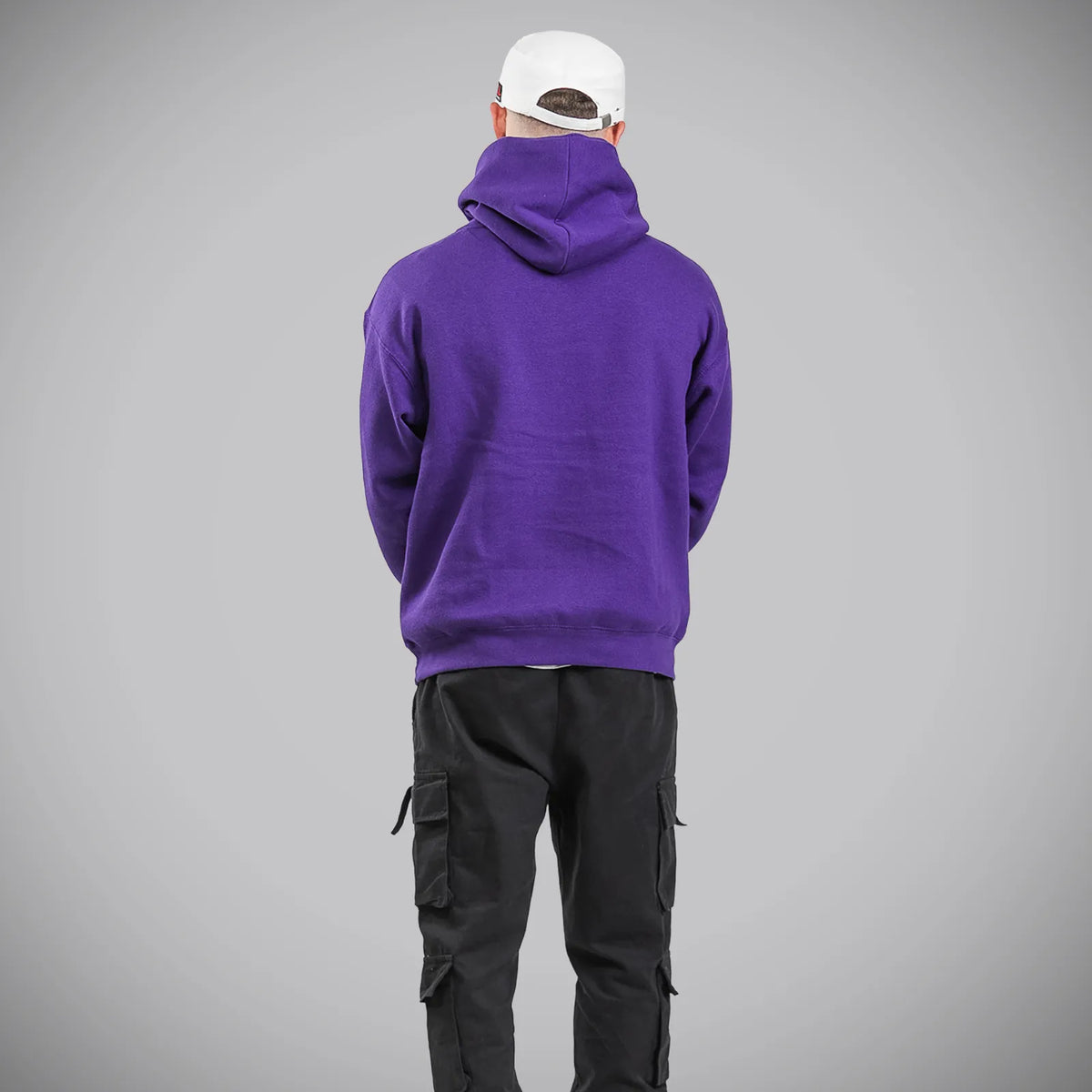 Purple Jnglst Fader Hoody Back