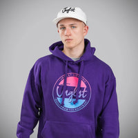 Purple Jnglst Fader Hoody Close Up
