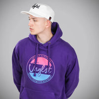 Purple Jnglst Fader Hoody Front Design