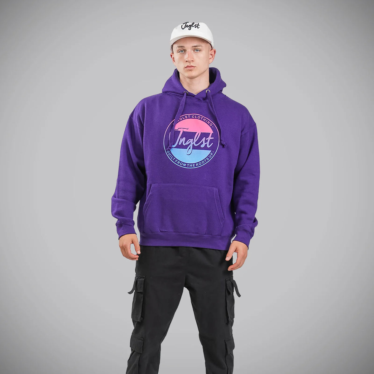 Purple Jnglst Fader Hoody 