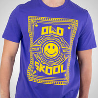 Old Skool Back in the Day Purple T-Shirt with Yellow print