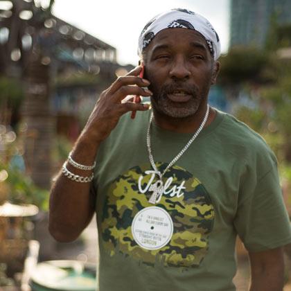 Ragga Twins wearing Jnglst Clothing Tee