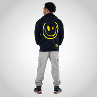 Rewired Smiley Black Zip VIP Hoody