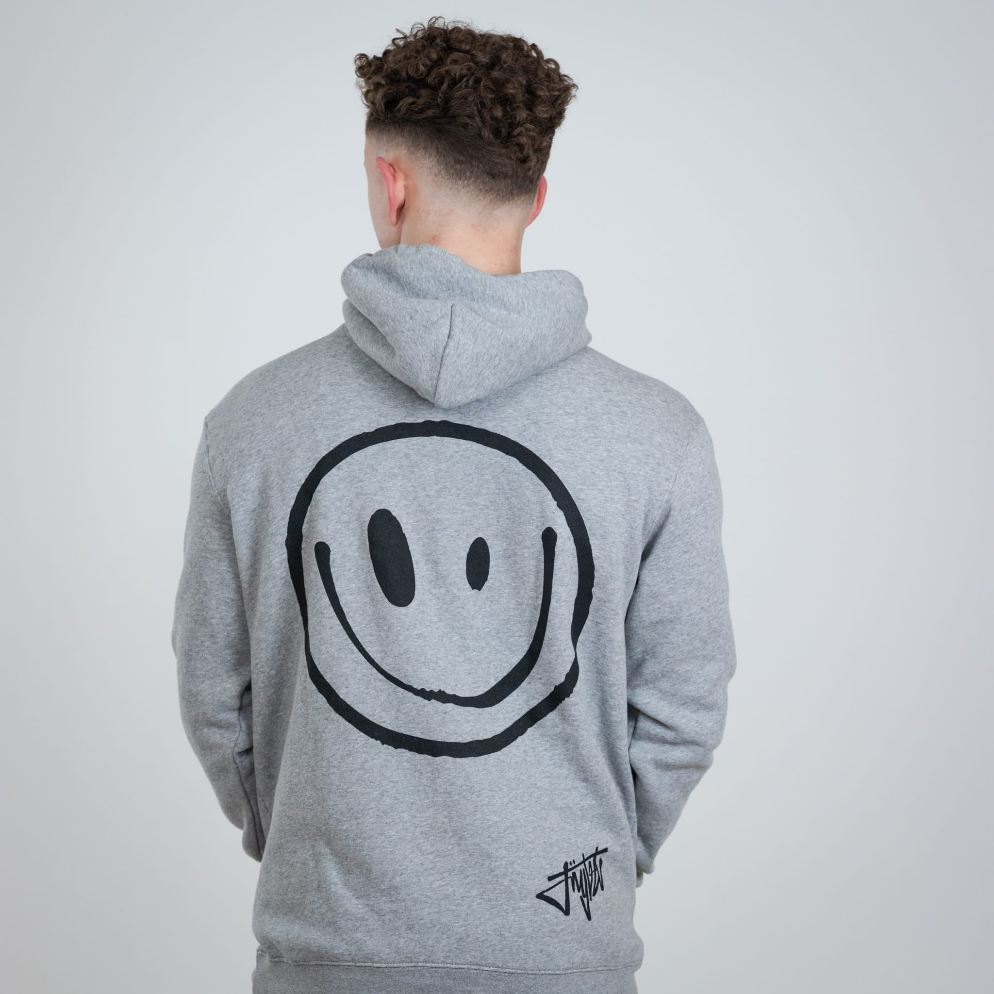 Rewired Smiley Junglist Grey Hoody