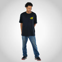 Smiley Rewired Black worn by Junglist in studio