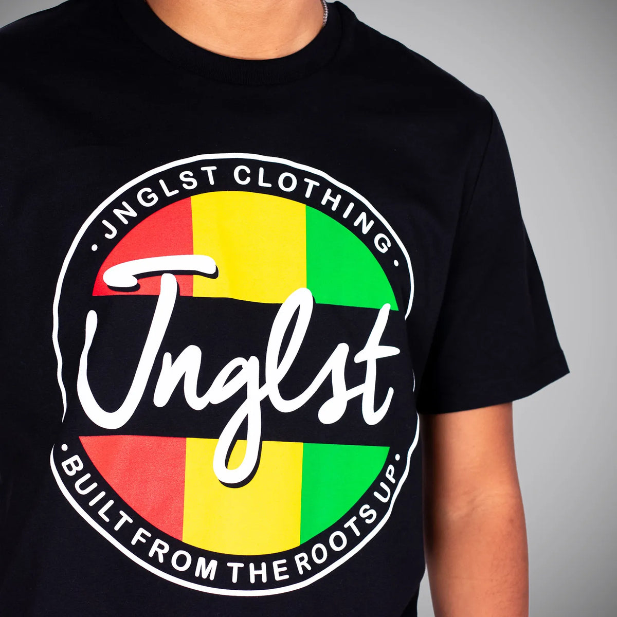 Roots Up Junglist T-Shirt in Black