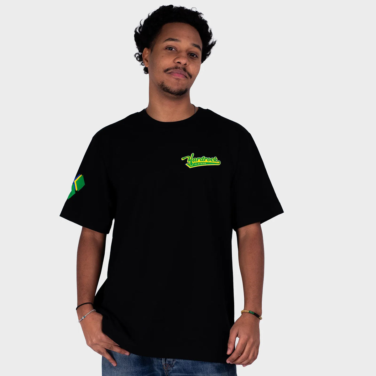 Black Relaxed Fit Vincey Diamond T-Shirt