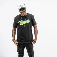 Vincey Swoosh Black T Shirt