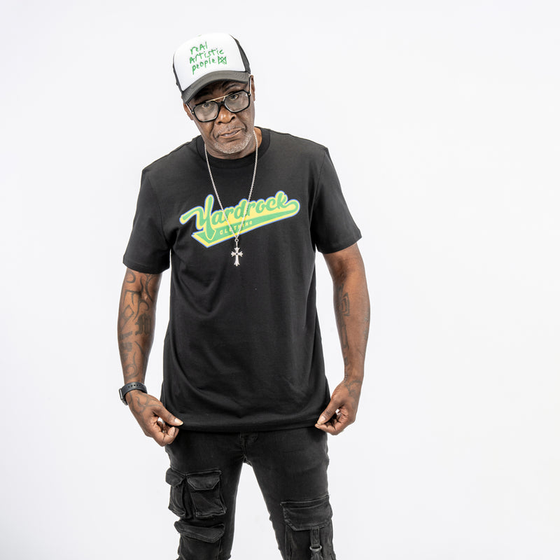 Vincey Swoosh Black T Shirt