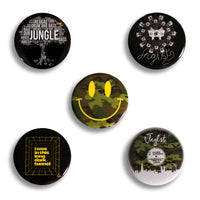 Pack of 5 Junglist Badges
