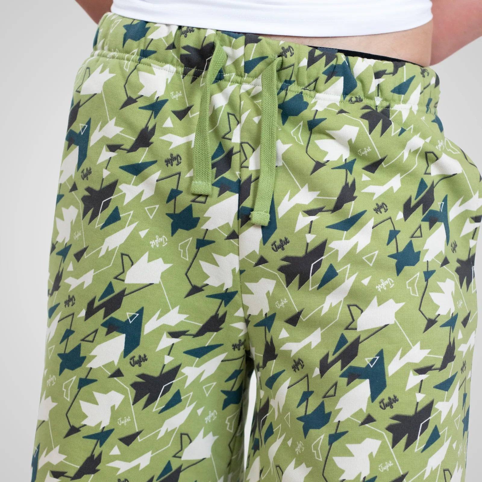 Jnglst Cotton Shorts - Light Green Camo