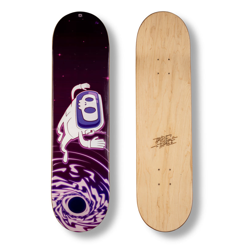 Triple 3 Skate Deck Space Skull