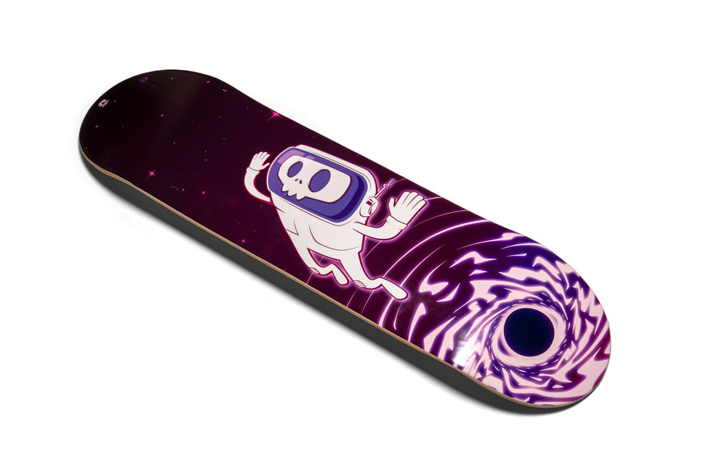 Skateboard Popsicle Deck Space Skulls