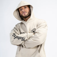 dnb sand coloured luxury streetwear hooded top