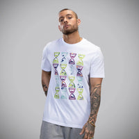 Multicoloured Timepiece - White T-Shirt