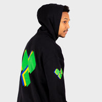 Vincey Diamonds Black Yardrock Clothing Hoody