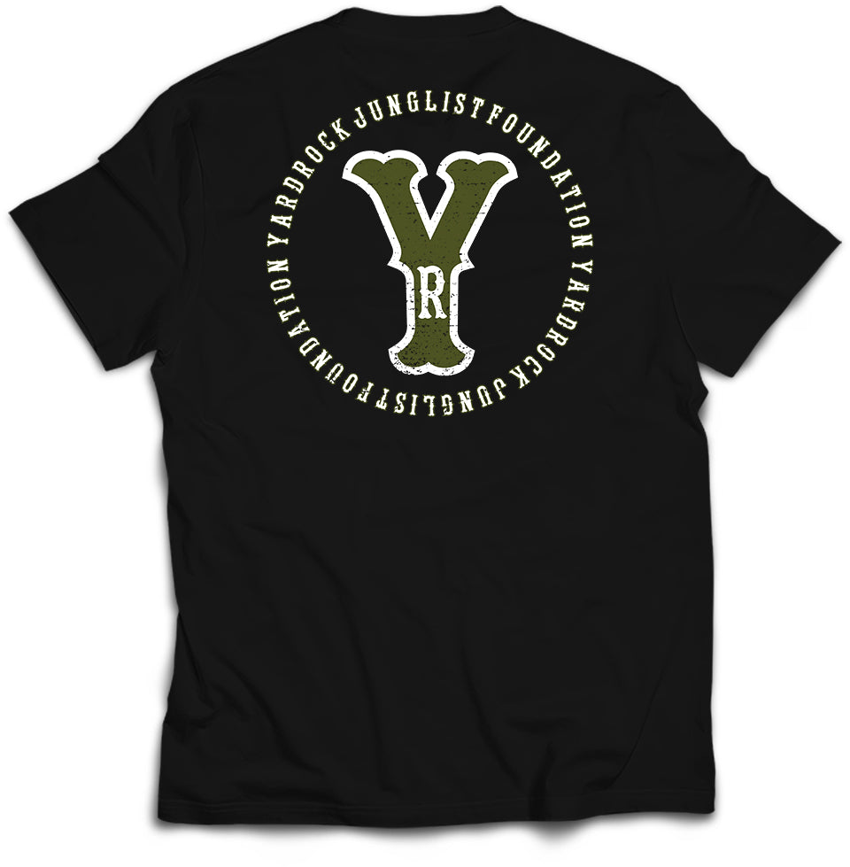 Large Back Print Khaki Yardrock Design