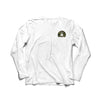 White Long Sleeve Small front print T Shirt