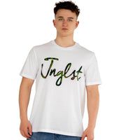 Jnglst Camo Script White T-Shirt