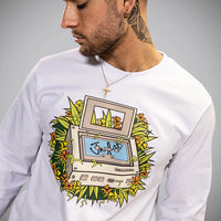 White Jungle Walkman Long Sleeve T Shirt