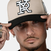 Yardrock x Born Outta Fire 5-Panel Cap - Beige