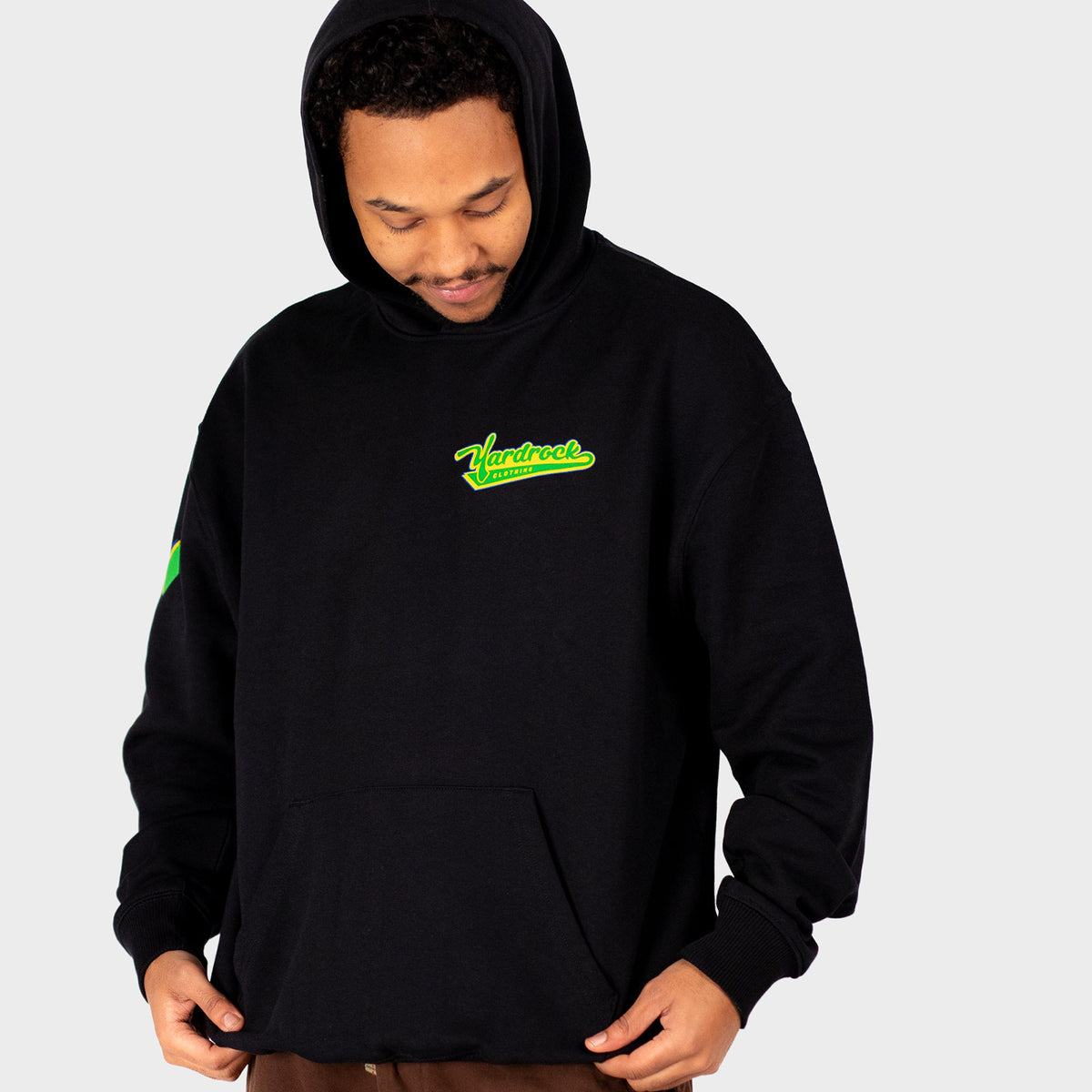 Vincey Diamonds Black Yardrock Clothing Hoody