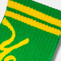 Yardrock Green and Yellow Hemp Socks