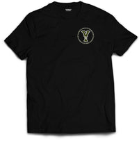 Black Yardrock Vintage Khaki T Shirt Front