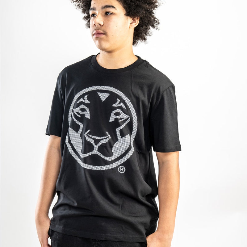 Black Yardrock Lion with white print