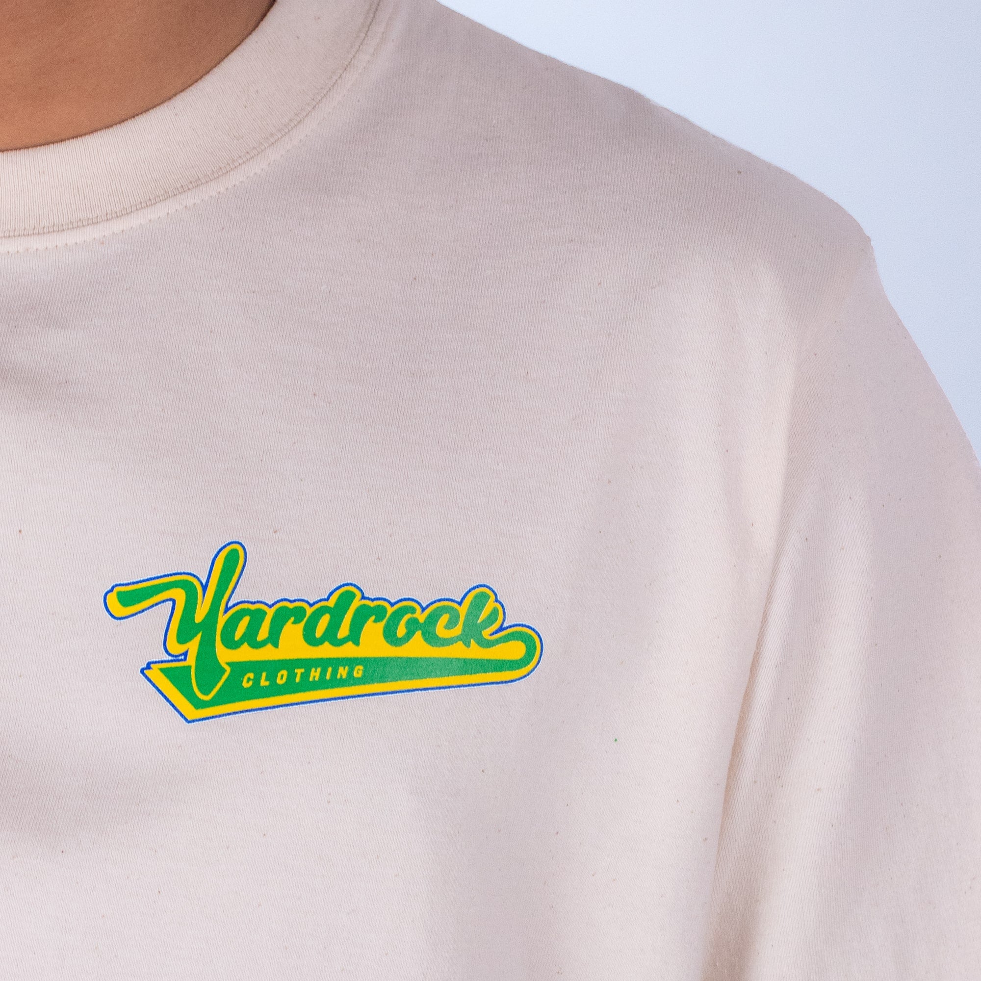 yardrock clothing swoosh on natural fibre