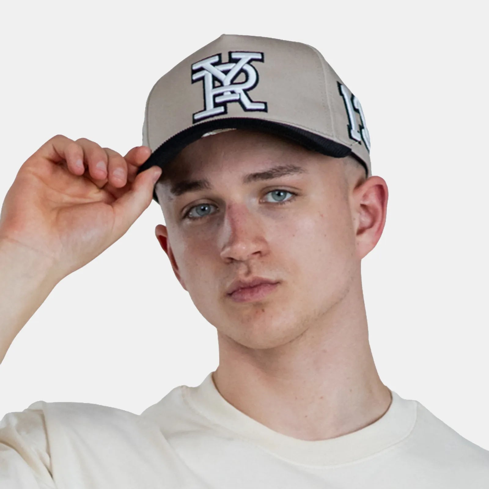 Yardrock x Born Outta Fire 5-Panel Cap - Beige