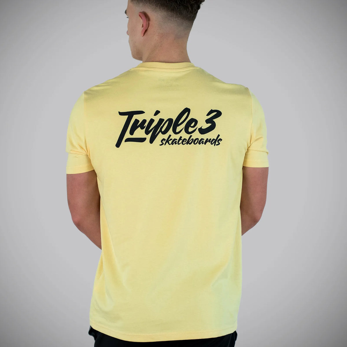 Triple 3 Skateboards 333 Boxed Yellow T-Shirt
