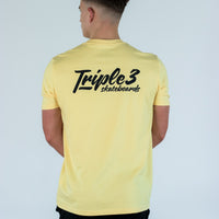 Triple 3 Skateboards 333 Boxed Yellow T-Shirt